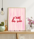 C’est La Vie Wall Art Print | French Quote Home Décor