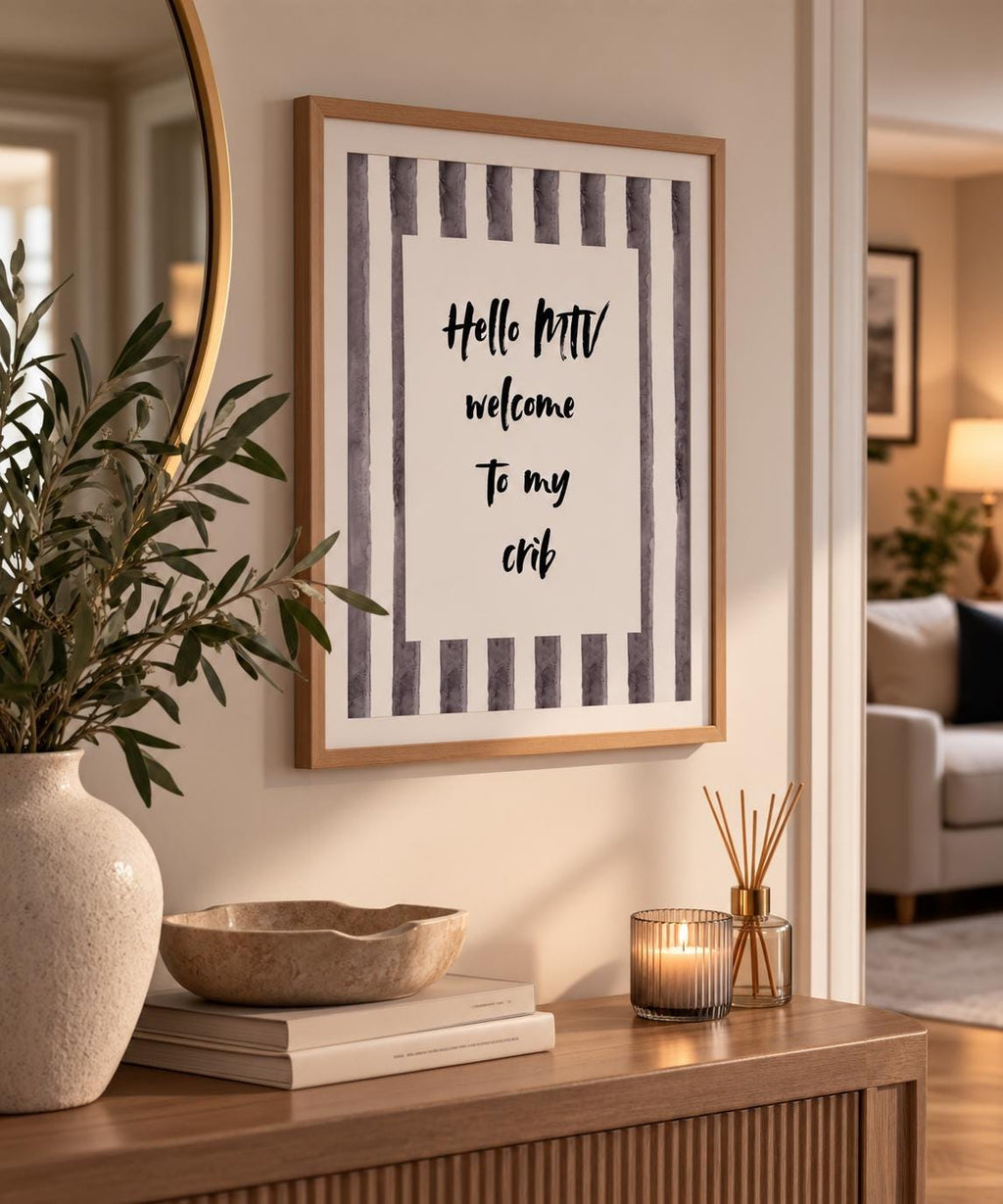 Hello MTV Welcome to My Crib Print