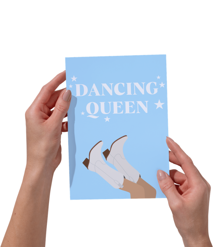 Dancing Queen Wall Art Print | Playful Quote Home Décor