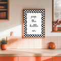 Pop the Kettle On Wall Art Print | Cosy Kitchen Home Décor