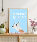 Dancing Queen Wall Art Print | Playful Quote Home Décor