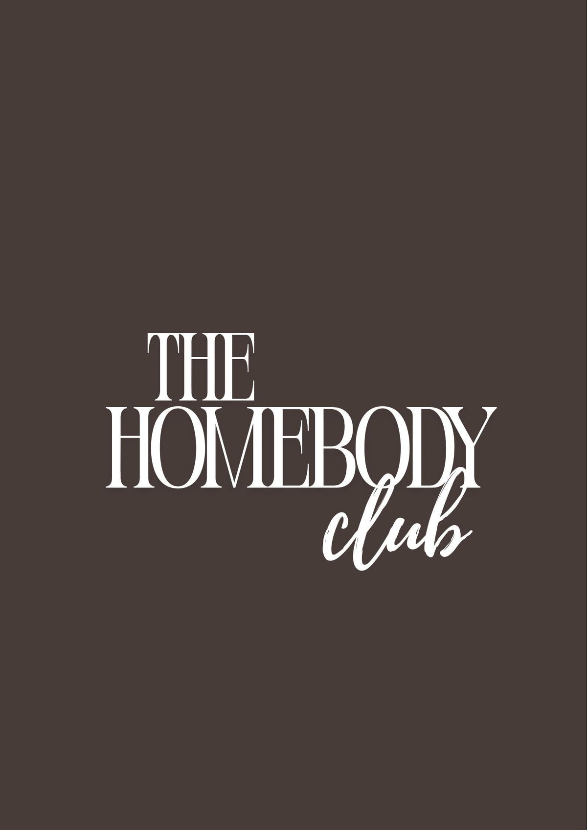 The Homebody Club Print Brown A4 Print