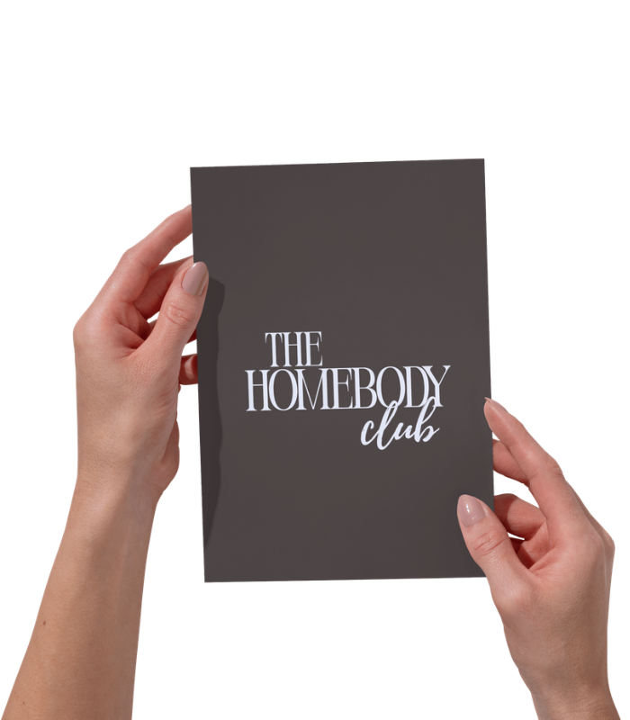 The Homebody Club Wall Art Print | Minimal Quote Home Décor