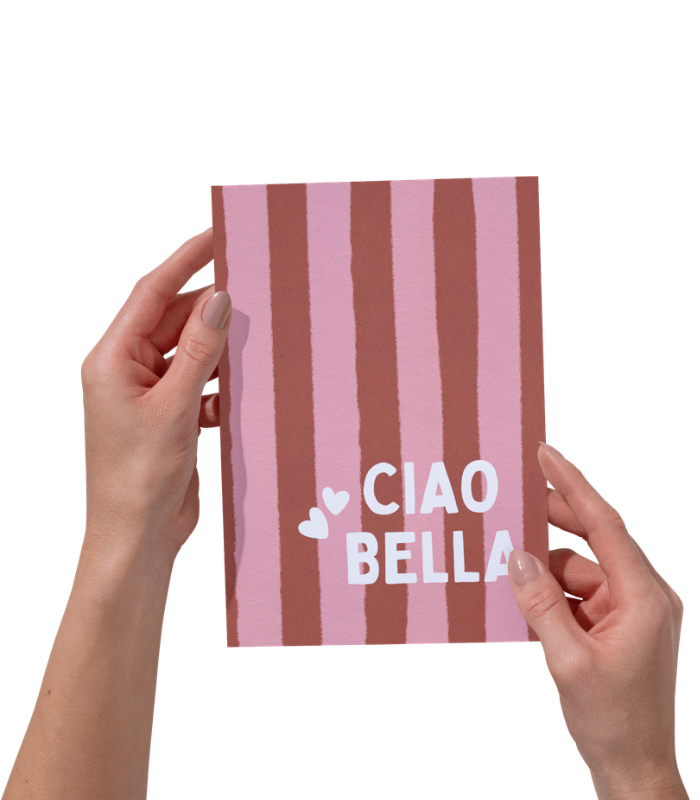 Ciao Bella Wall Art Print | Italian Quote Home Décor