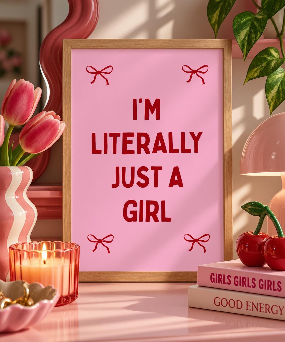 I’m Literally Just A Girl Art Print
